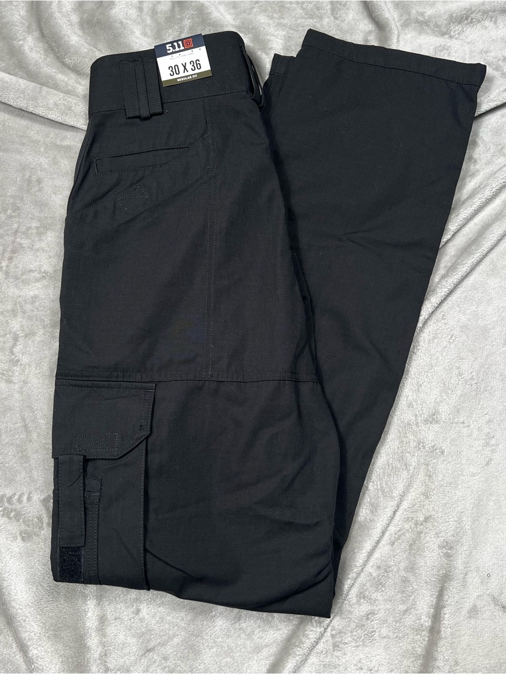 NWT 5.11 Tactical Taclite EMS Pants Mens 30x36 Black Ripstop Cargo Utility 74363